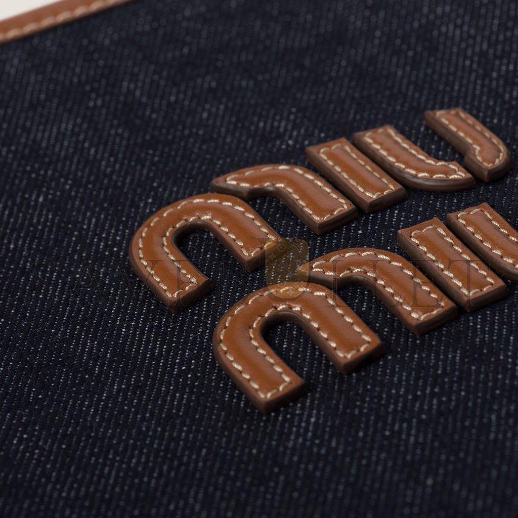 MIU MIU IVY DENIM BAG 5BG231 (40*35cm) MIU MIU IVY DENIM BAG 5BG231 (40*35cm)